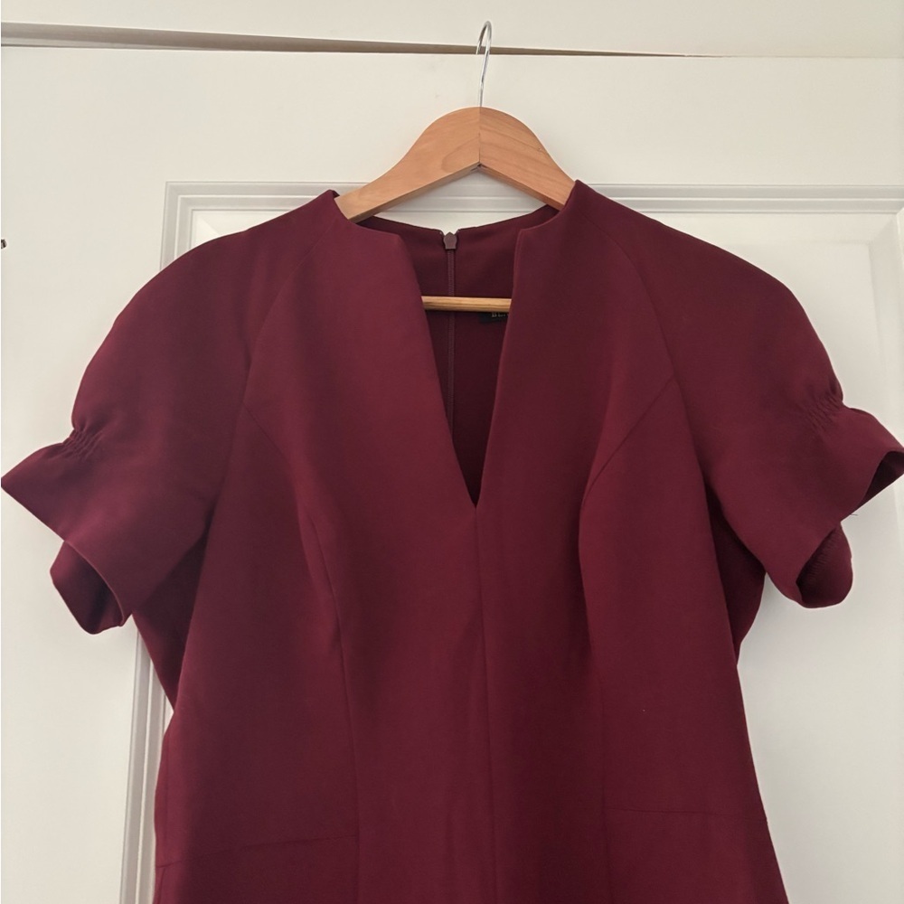 NWT Black Halo Patel Sheath Dress Puff Sleeve Classic - Picture 3 of 6